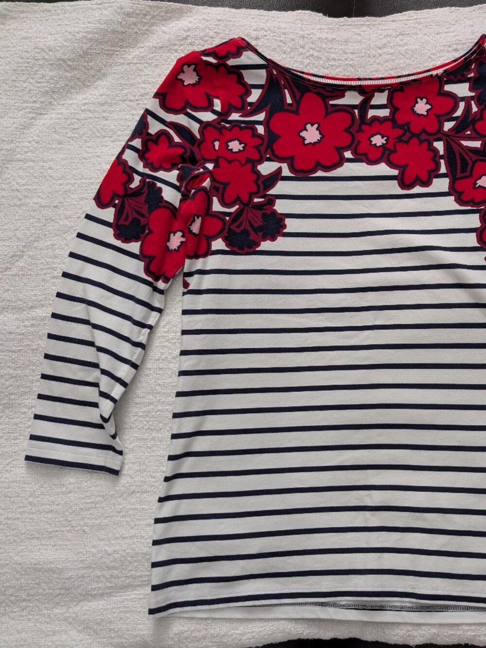 Red White & Black Talbots XS Tee ¾